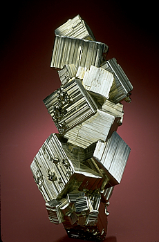 Cubic Mineral Example: Pyrite.